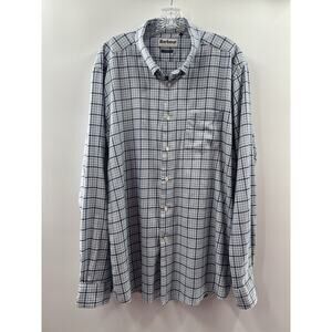 Barbour Men’s Long Sleeve Cotton Flannel Checked Button Down Shirt Size XL